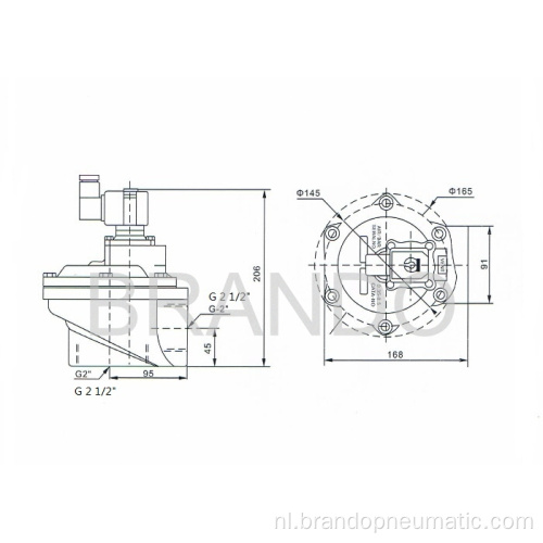 Stof Collector SCG353A051 2,5-Inch Pulse ventiel